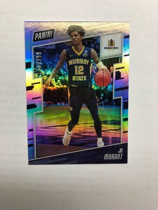 Ja Morant 2019 Panini National Silver Pack Promo Rookie Rc 113/299 Grizzlies