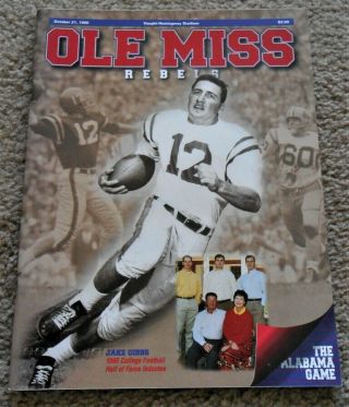 Ole Miss Vs Alabama Football Gameday Program 1995