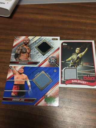 2018 Wwe Topps Heritage Goldust Game Ufc /99 3card Relic