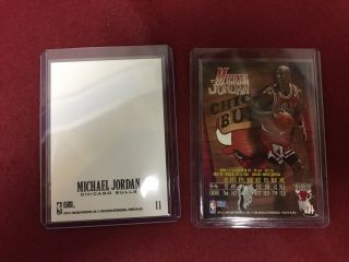 Michael Jordan [2 Card Lot] 1996 - 97 Z - Force 11 & Z - Cling 11 2