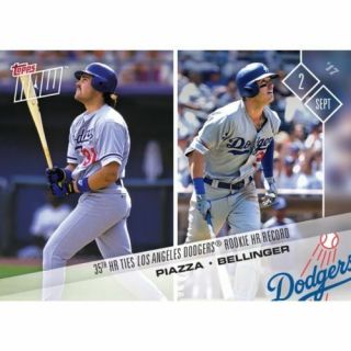 2017 Topps Now 548 Cody Bellinger Mike Piazza 35th Hr Ties Dodgers Hr Record