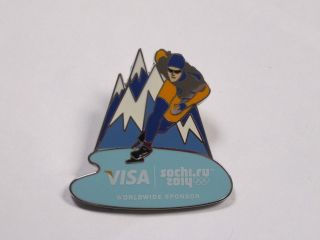 2014 Sochi Russia Olympic Pin Winter Olympics Speed Skating