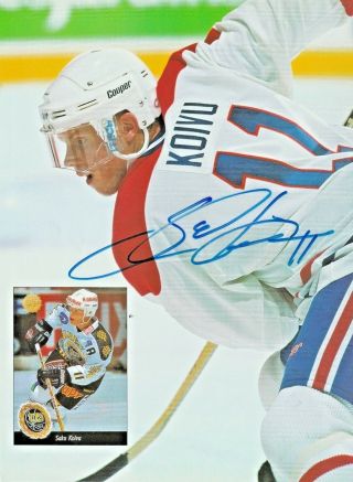 Saku Koivu Signed 8x10 Photo Montreal Canadiens