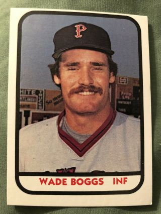1981 Tcma Pawtucket Red Sox Minor League Set Wade Boggs Barrett Ojeda Hurst