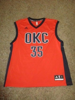 Kevin Durant Oklahoma City Thunder Okc Nba Swingman Jersey Orange 35 Men 