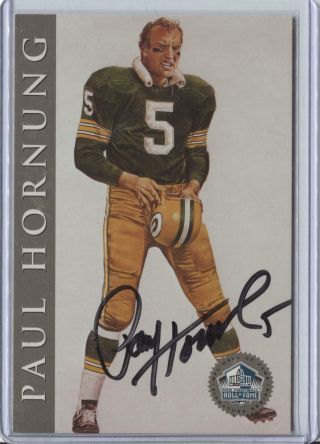 1998 Hall Of Fame Signature Series Paul Hornung Auto Autograph 684/2500