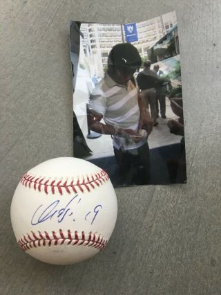 Koji Unhara Signed Rawlings Oml Baseball Orioles Cubs Red Sox Rangers Giants