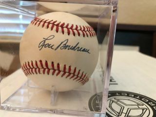 Indians Hall Of Famer Lou Boudreau Signed Baseball - Jsa Authenticated