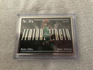 2018 - 19 Panini Noir Paul Pierce Metal Frame Feature Length 15/25 Boston Celtics