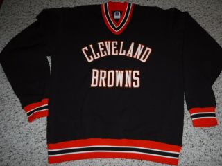 Vintage Cleveland Browns Team Issue Sideline Pullover Russell Athletic Xl Nylon