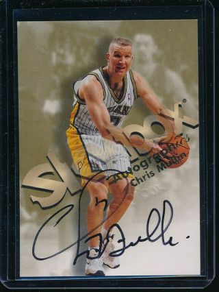 1998 Skybox Autographics Chris Mullin Auto Indiana Pacers