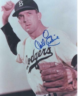 Carl Erskine Brooklyn Dodgers Signed Autographed 8x10 Photo W/coa