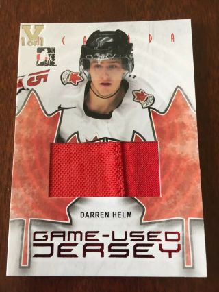 07 - 08 Itg In The Game Jersey The Vault Darren Helm O Canada 1/1