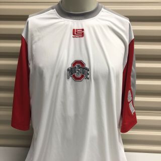 Men’s Nike Elite Ohio State Buckeyes Lebron James Shooting Jersey Shirt Sz L