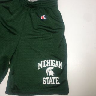Vintage Champion Michigan State Spartans Basketball Shorts Size Small Throwback