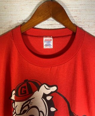 Vtg 80s 90s Georgia Bulldogs NCAA College Football UGA T - Shirt 50/50 Soft Sz XL 3