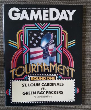 January 1983 Nfc Playoff Program St.  Louis Cardinals Vs.  Green Bay Packers