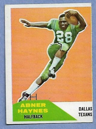 1960 Fleer Football Card 73 Abner Haynes - Rookie - Dallas Texans - Haynes