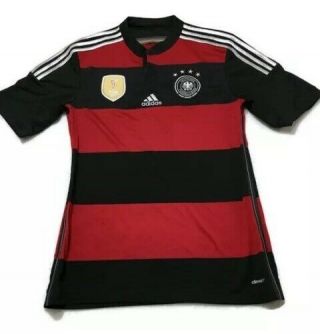 Adidas Climacool 2014 Fifa World Cup Patch Germany Soccer Jersey Medium M