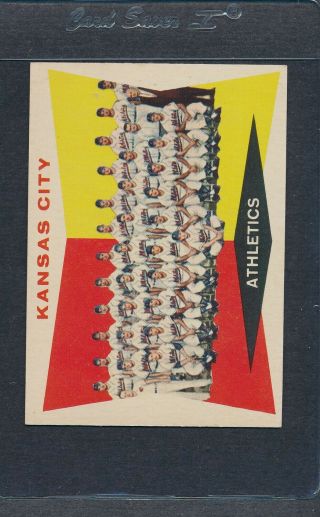 1960 Topps 413 Kansas City Athletics Team Nm 8208