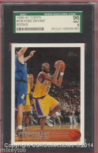 Kobe Bryant - 1996 - 97 Topps 138 Rc - 9