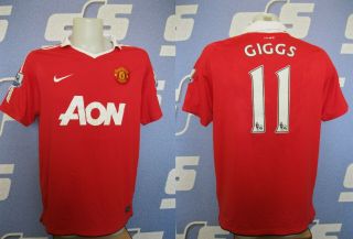 Manchester United 11 Giggs 2010/2011 Home Xl Nike Shirt Jersey Soccer Maillot