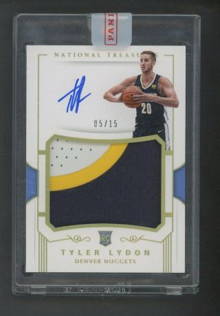 2017 - 18 National Treasures Fotl Tyler Lydon Rpa Rc 3 - Color Patch Auto 5/15