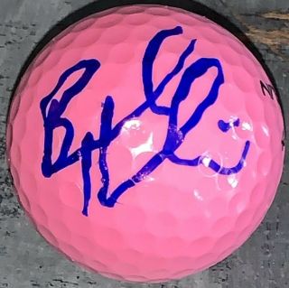 Lpga Brooke Henderson Full Name Signed Autographed Pink Nitro Golf Ball 