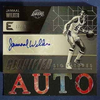 Jamaal Wilkes /25 Auto 2017 - 18 Panini Essentials Glorified Signatures 23 Lakers