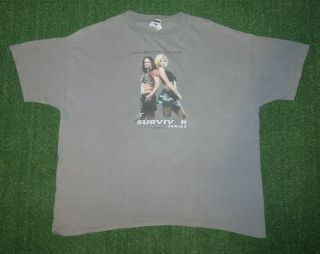 Wwe Wwf Survivor Series 2001 Ppv Wrestling T Shirt Lita Torrie Wilson Size Xl