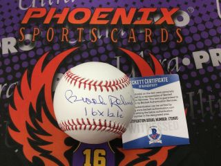 Brooks Robinson Signed Autograph With Inscription Major League Baseball Beckett