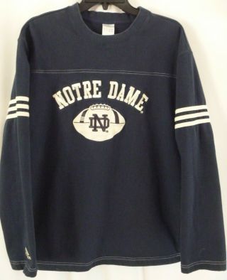 Adidas Notre Dame Football Jersey Xl Blue 100 Cotton