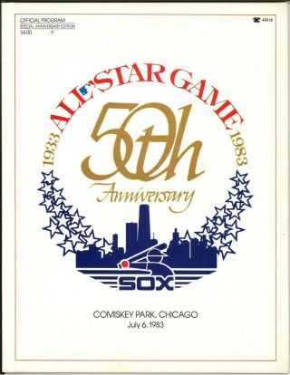 All Star Game 50th Anniversary Official Program - 1983 Comiskey Park,  Chicago