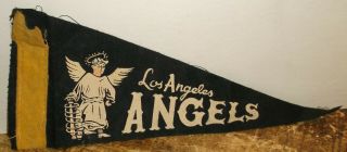 Vintage 1950s Pacific Coast League‎ Plc Los Angeles Angels Mini Pennant