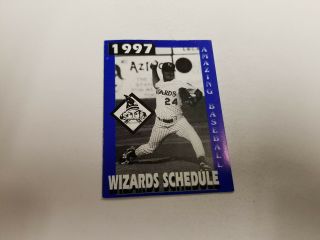 Fort Wayne Wizards 1997 Minor Baseball Pocket Schedule - Kroger