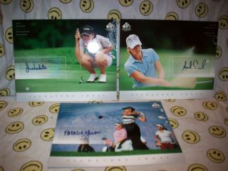 3 Signature Shots,  Signed,  Golf,  Juli Inkster,  Natalie Gulbis,  Annika Sorenstam