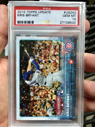 2015 Topps Update Kris Bryant Rookie Asg Psa 10