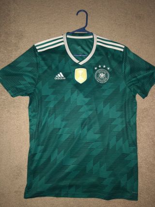 2018/2019 Adidas Germany Away World Cup Soccer Jersey Large Euc