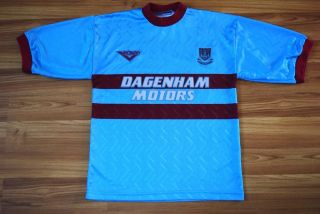 West Ham United England 1993/1994/1995 Away Football Shirt Jersey Pony Size S