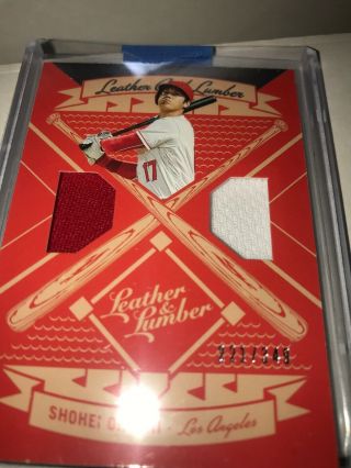 2018 - 19 Leather And Lumber Shohei Ohtani Relic 221/349