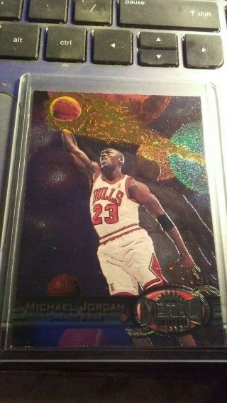 1997 - 98 Michael Jordan Metal Universe 23 Near Mint/mint.  Hot Card.