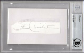 Beckett - Bas Blackhawks Stan Mikita Cut Autographed - Signed 3x5 Index Card 1392600
