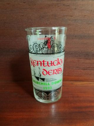 1973 Kentucky Derby Frosted Glass Secretariat Triple Crown Winner Authentic