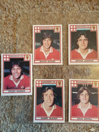 Panini Football 78 - Manchester United - x17 stickers - complete team set 3
