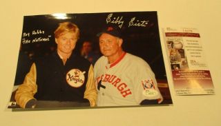 Sibby Sisti Signed Photo W/ Robert Redford Roy Hobbs - The Natural Autograph - Jsa