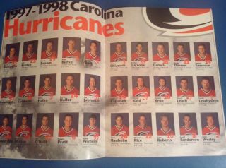 Carolina Hurricanes Inaugural Home Game Program vs Penguins October 3rd,  1997 2