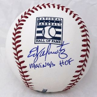 Edgar Martinez Seattle Mariners Autographed Hall Of Fame Baseball Jsa