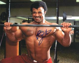 Rocky Johnson Pose 1 Signed 8x10 Photo Auto Autograph Wwe Wcw