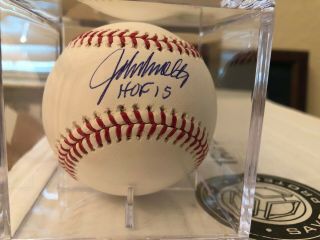 Braves Hall Of Famer John Smoltz Signed Baseball With Hof 15 - Jsa Authentic