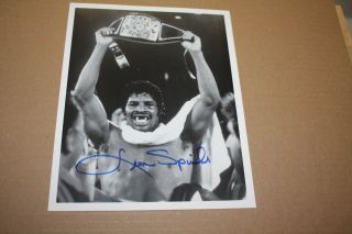 Heavyweight Champion Leon Spinks Signed 8x10 Photo Vs Ali